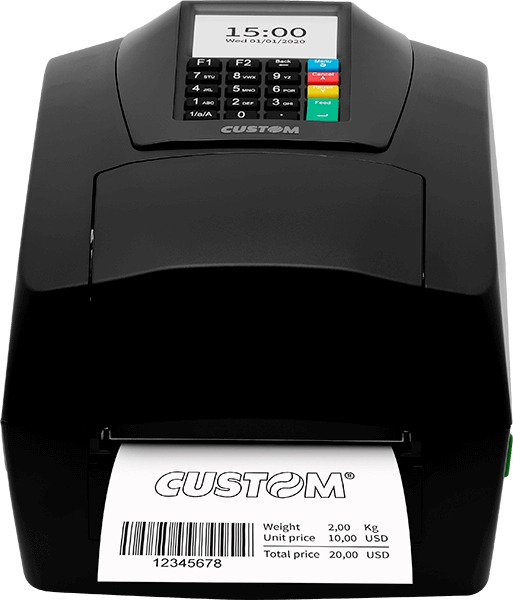 Custom D4 302-K Impresora de Etiquetas